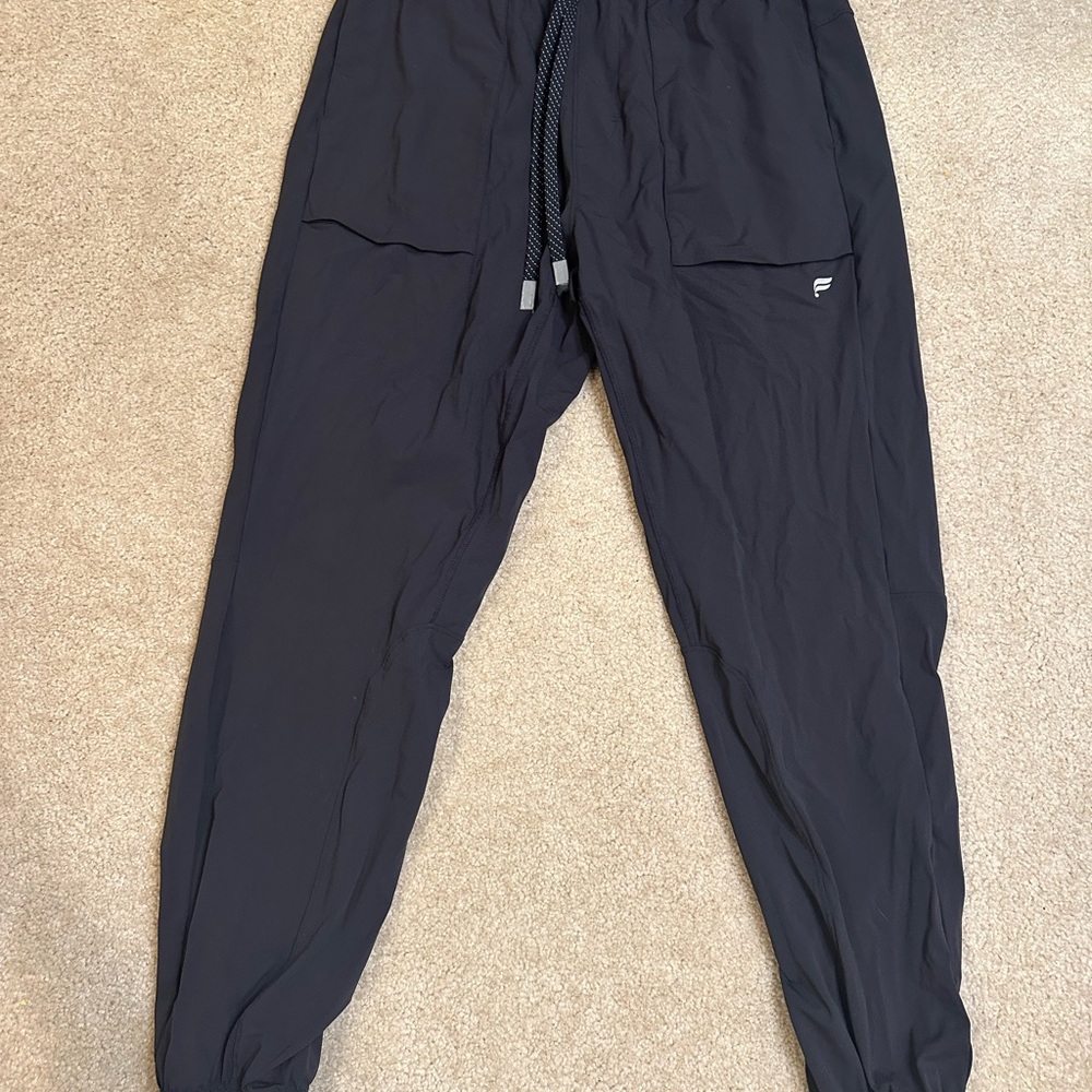 Fabletics Black Joggers with Tapered Ankles